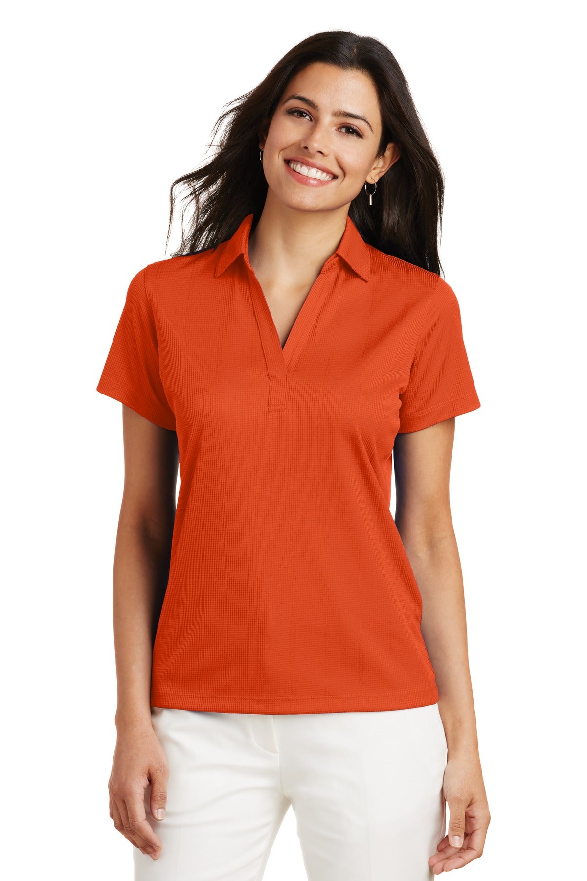 Port Authority- Port Authority® Women's Performance Fine Jacquard Polo. L528-Medtech- 1