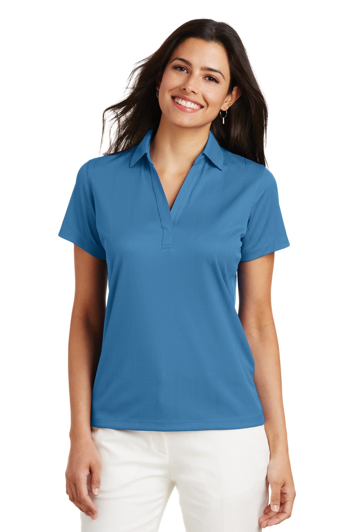 Port Authority- Port Authority® Women's Performance Fine Jacquard Polo. L528-Medtech- 6