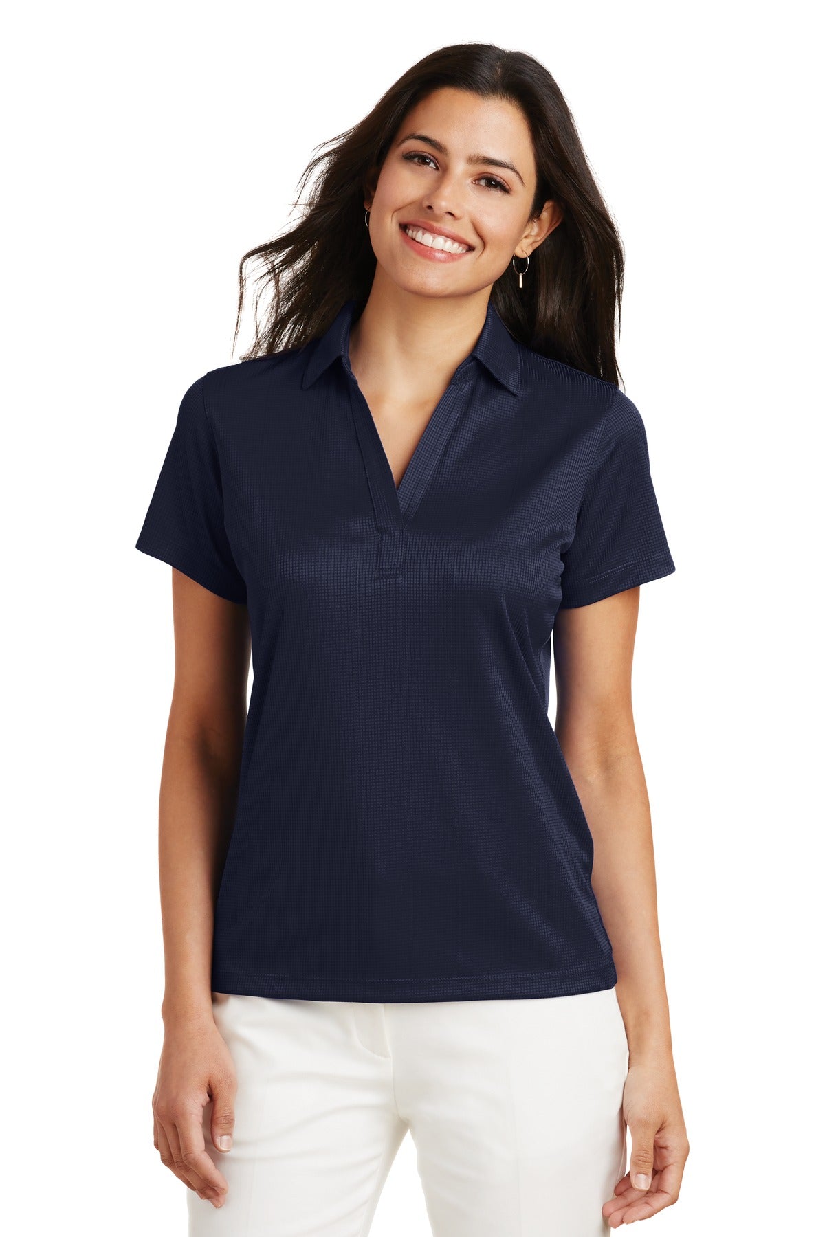 Port Authority- Port Authority® Women's Performance Fine Jacquard Polo. L528-Medtech- 8