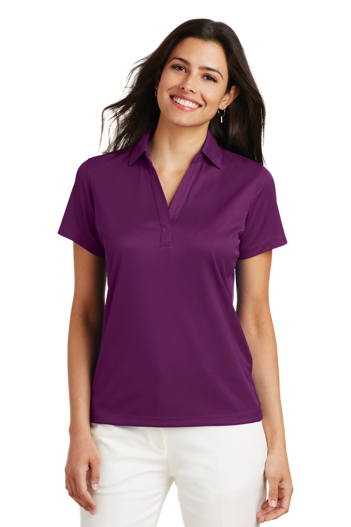 Port Authority- Port Authority® Women's Performance Fine Jacquard Polo. L528-Medtech- 10