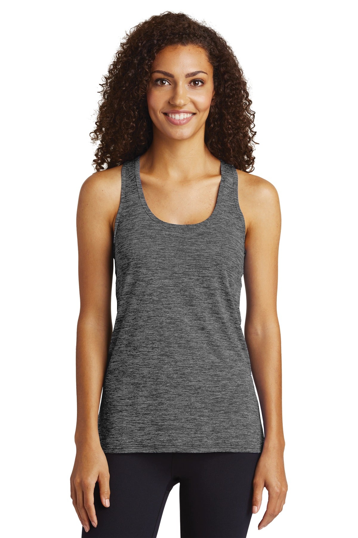 Sport-Tek- Sport-Tek ® Women's PosiCharge ® Electric Heather Racerback Tank. LST396-Medtech- 3