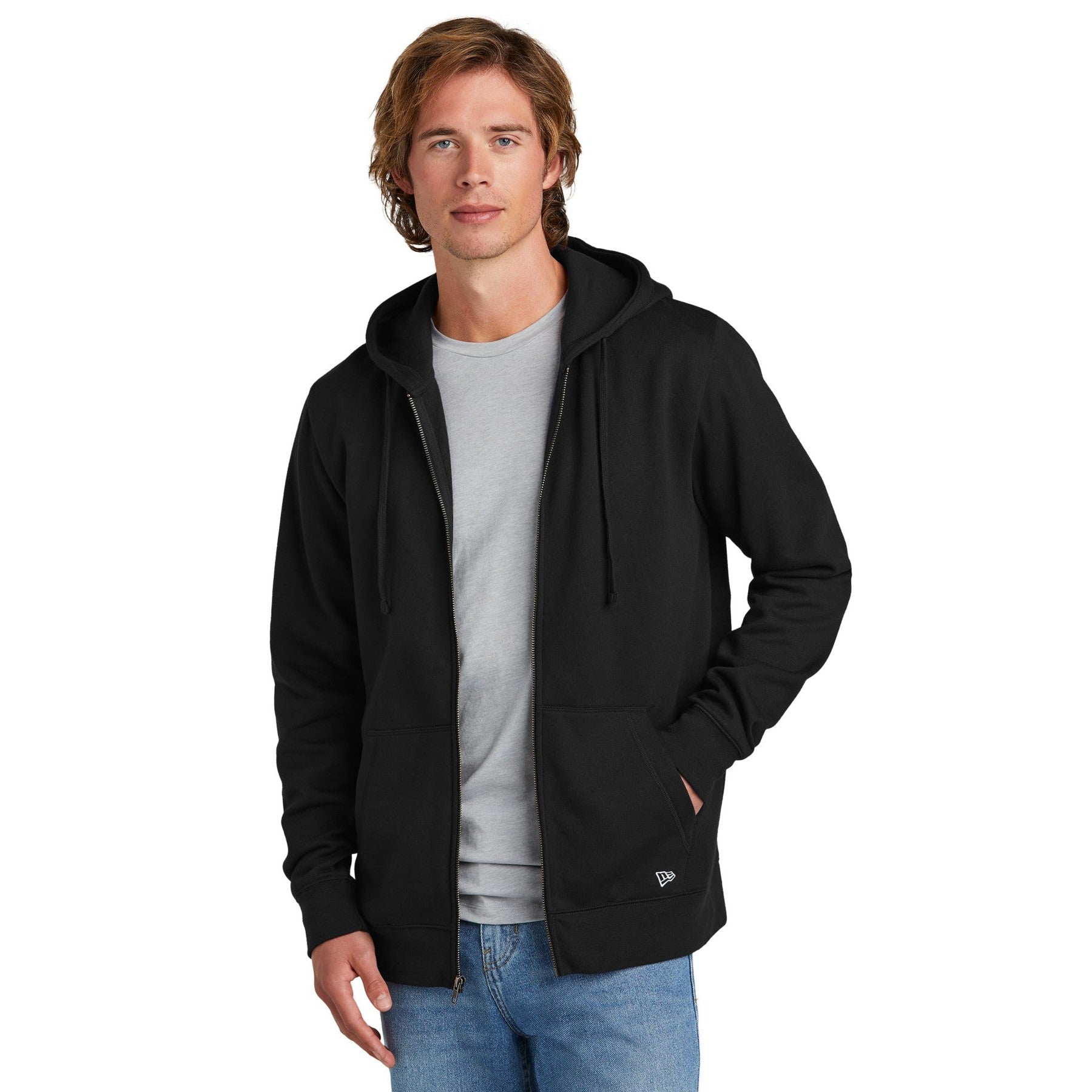 New Era-New Era® Comeback Fleece Full-Zip Hoodie NEA551-MedTech-2