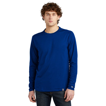 New Era-New Era ® Heritage Blend Long Sleeve Crew Tee. NEA102-MedTech-4