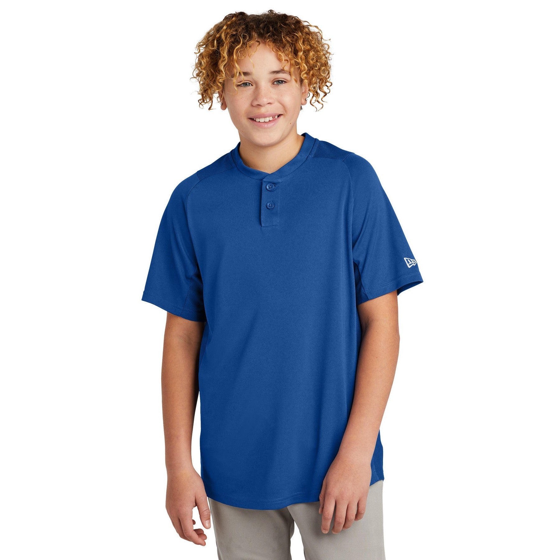 New Era-New Era ® Youth Diamond Era 2-Button Jersey. YNEA221-MedTech-3