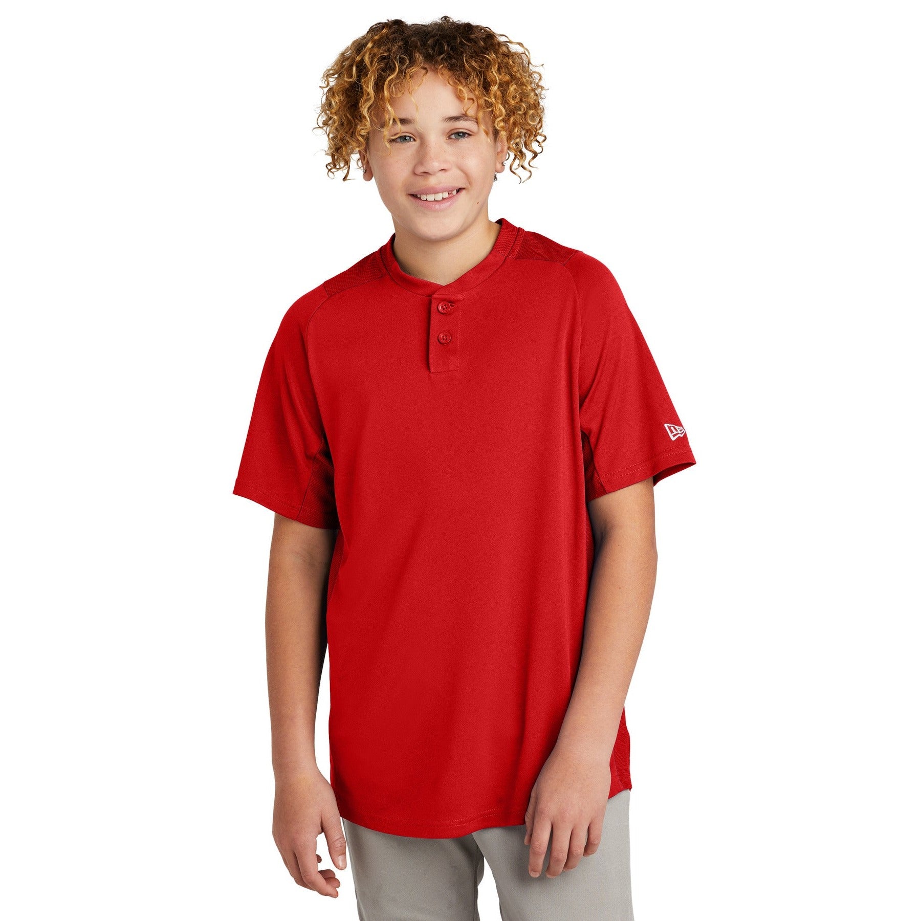 New Era-New Era ® Youth Diamond Era 2-Button Jersey. YNEA221-MedTech-4