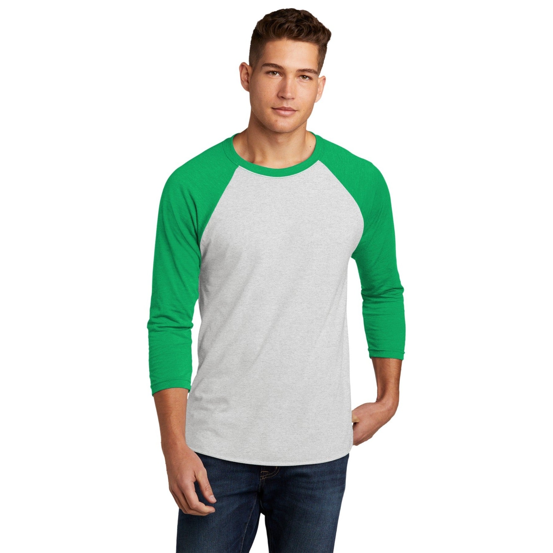 Next Level Apparel-Next Level Apparel® Unisex Tri-Blend 3/4-Sleeve Raglan Tee. NL6051-MedTech-1