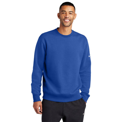 Nike-Nike Club Fleece Sleeve Swoosh Crew NKFD9863-MedTech-4