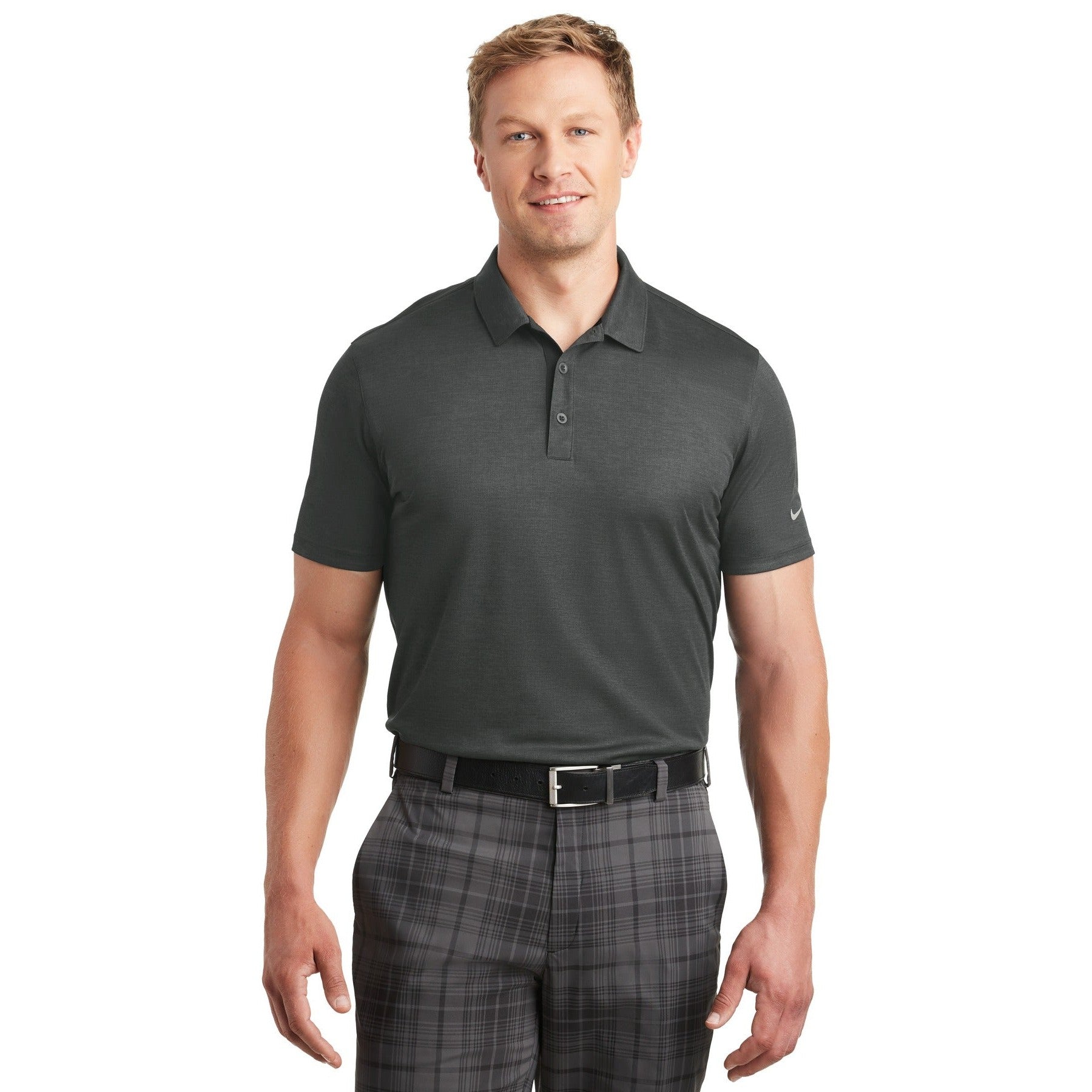 Nike-Nike Dri-FIT Crosshatch Polo. 838965-MedTech-1