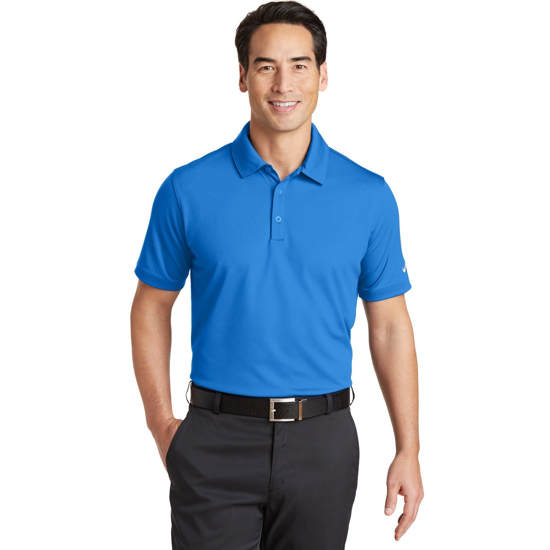 Nike-Nike Dri-FIT Solid Icon Pique Modern Fit Polo. 746099-MedTech-5