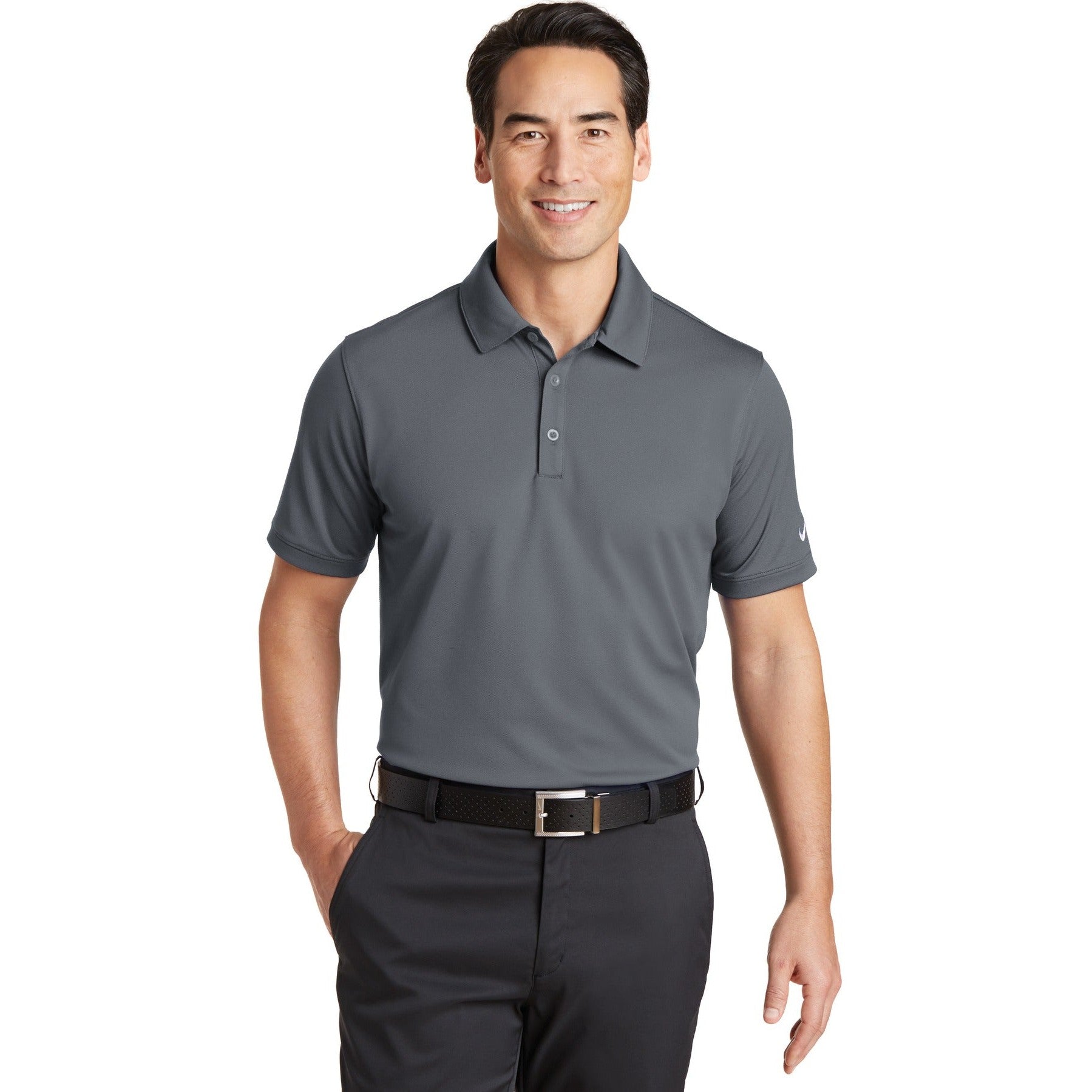 Nike-Nike Dri-FIT Solid Icon Pique Modern Fit Polo. 746099-MedTech-2