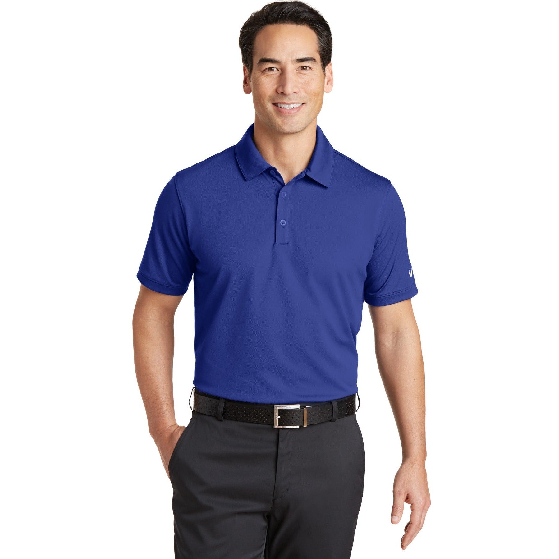 Nike-Nike Dri-FIT Solid Icon Pique Modern Fit Polo. 746099-MedTech-3