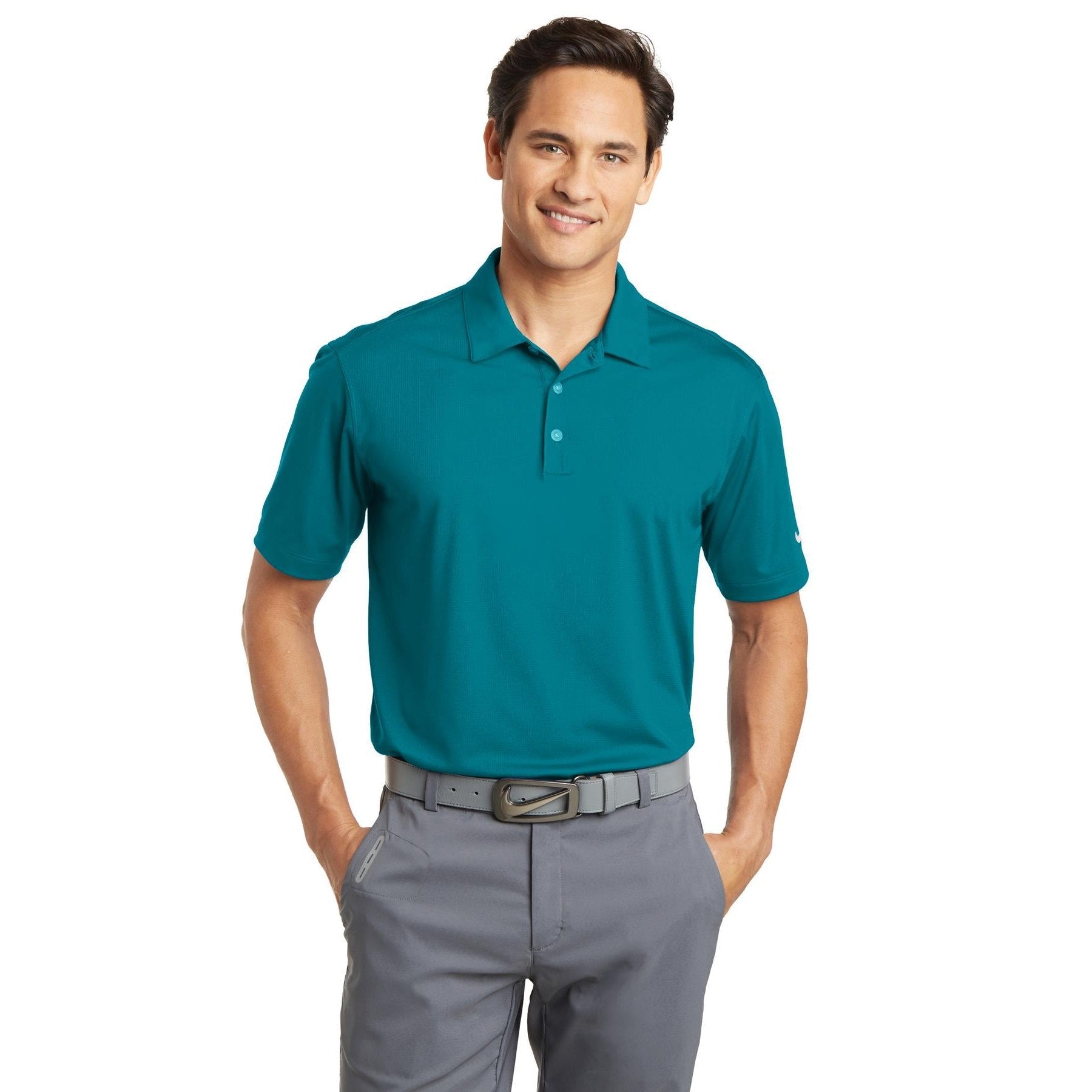 Nike-Nike Dri-FIT Vertical Mesh Polo. 637167-MedTech-4