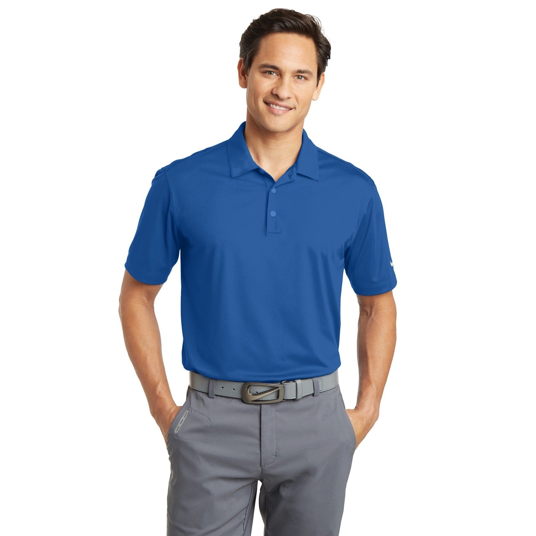 Nike-Nike Dri-FIT Vertical Mesh Polo. 637167-MedTech-8