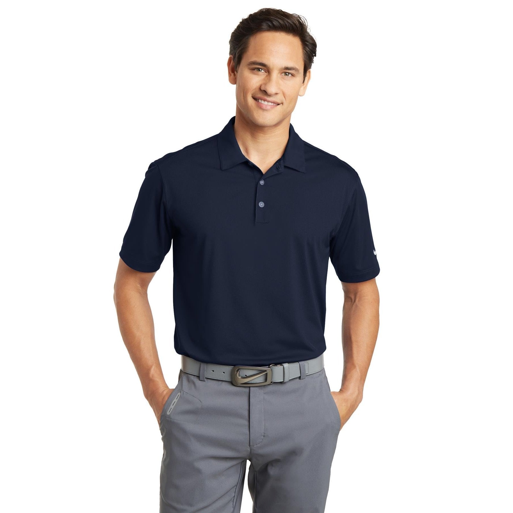 Nike-Nike Dri-FIT Vertical Mesh Polo. 637167-MedTech-9