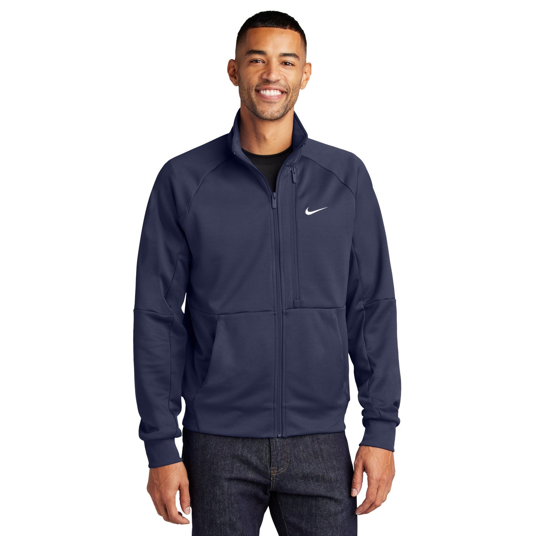 Nike-Nike Full-Zip Chest Swoosh Jacket NKFD9891-MedTech-3