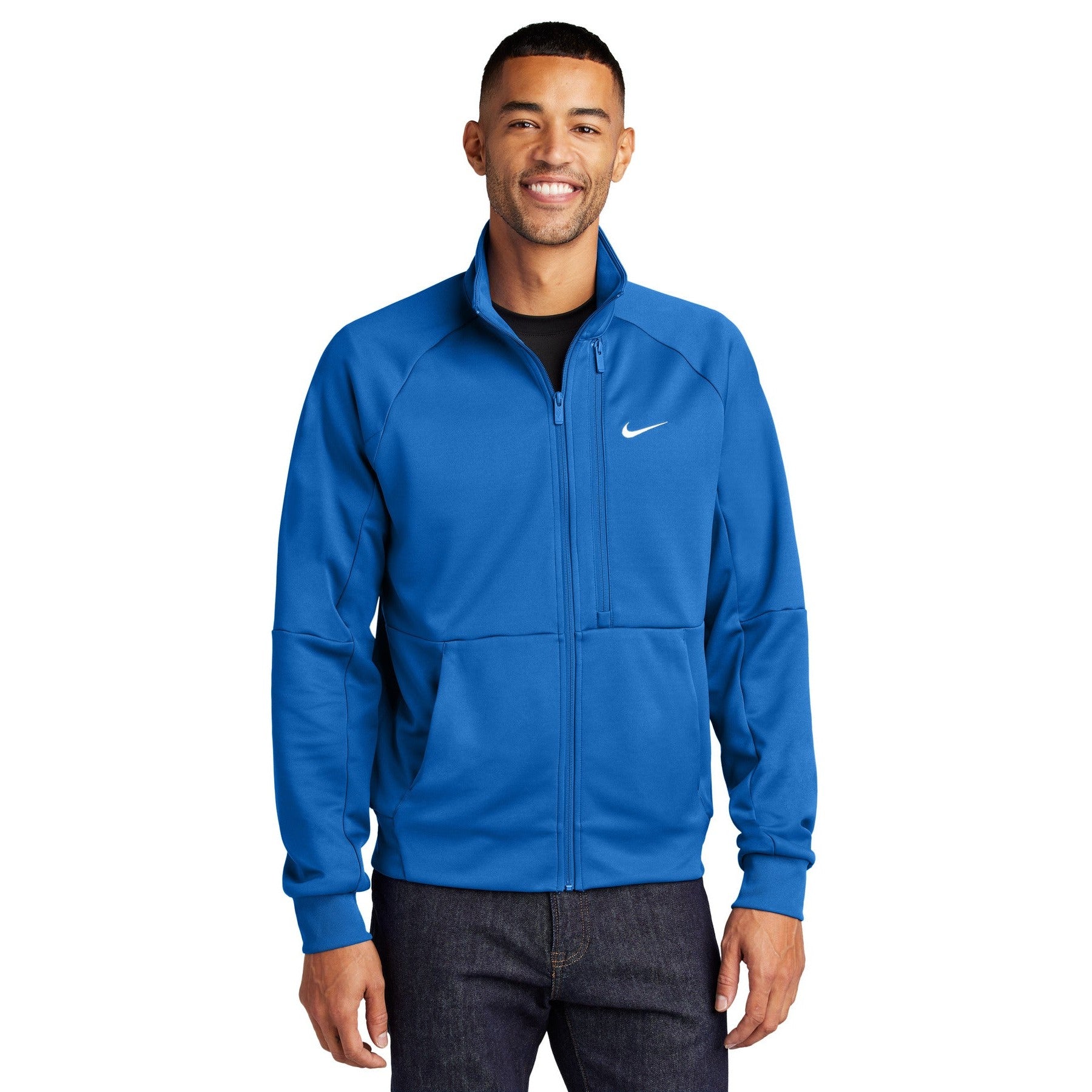 Nike-Nike Full-Zip Chest Swoosh Jacket NKFD9891-MedTech-4