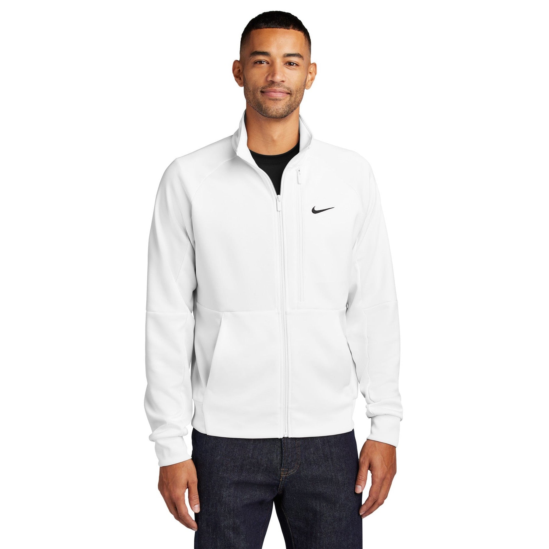 Nike-Nike Full-Zip Chest Swoosh Jacket NKFD9891-MedTech-5