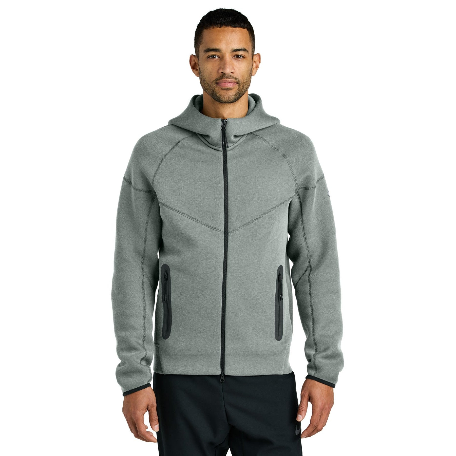 Nike-Nike Tech Fleece Full-Zip Hoodie NKFQ4762-MedTech-3