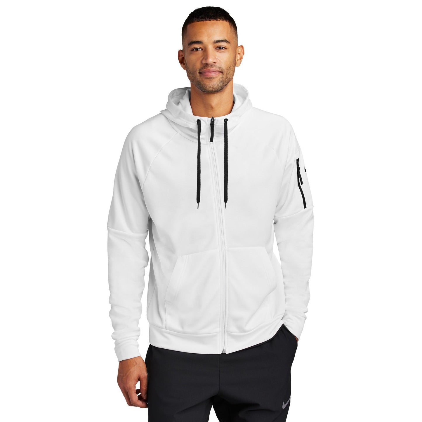 Nike-Nike Therma-FIT Pocket Full-Zip Fleece Hoodie NKFD9859-MedTech-7