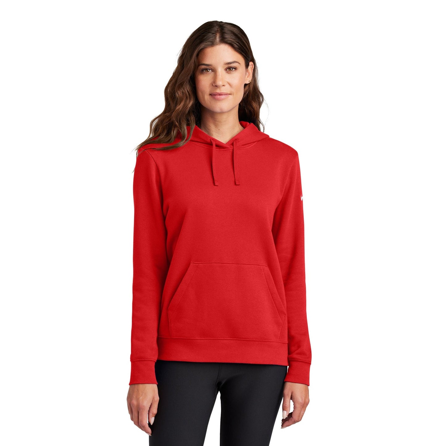 Nike-Nike Women's Club Fleece Sleeve Swoosh Pullover Hoodie NKFD9889-MedTech-7