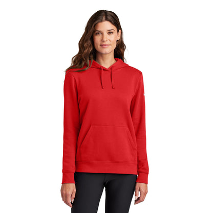 Nike-Nike Women's Club Fleece Sleeve Swoosh Pullover Hoodie NKFD9889-MedTech-7
