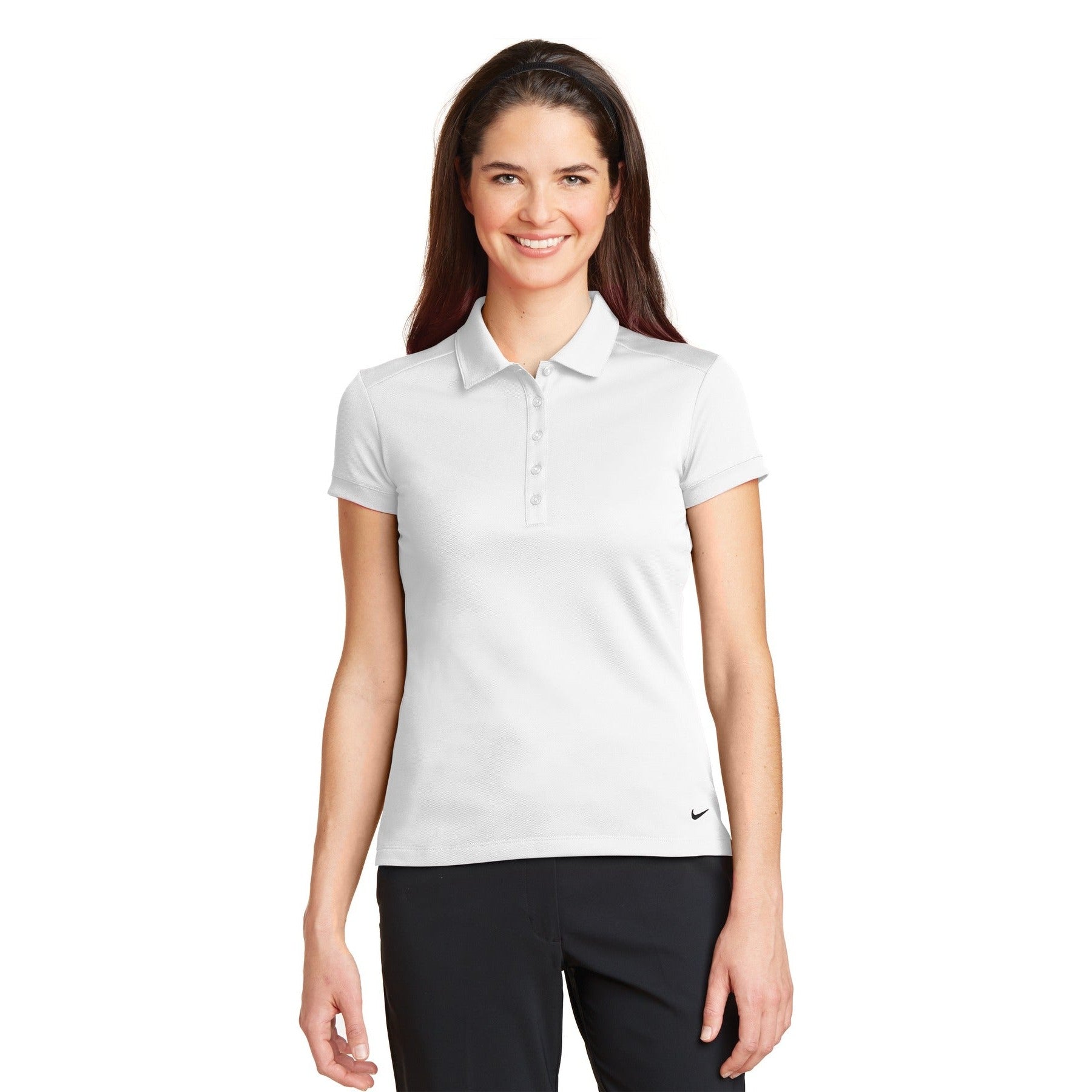 Nike-Nike Women's Dri-FIT Solid Icon Pique Modern Fit Polo. 746100-MedTech-6