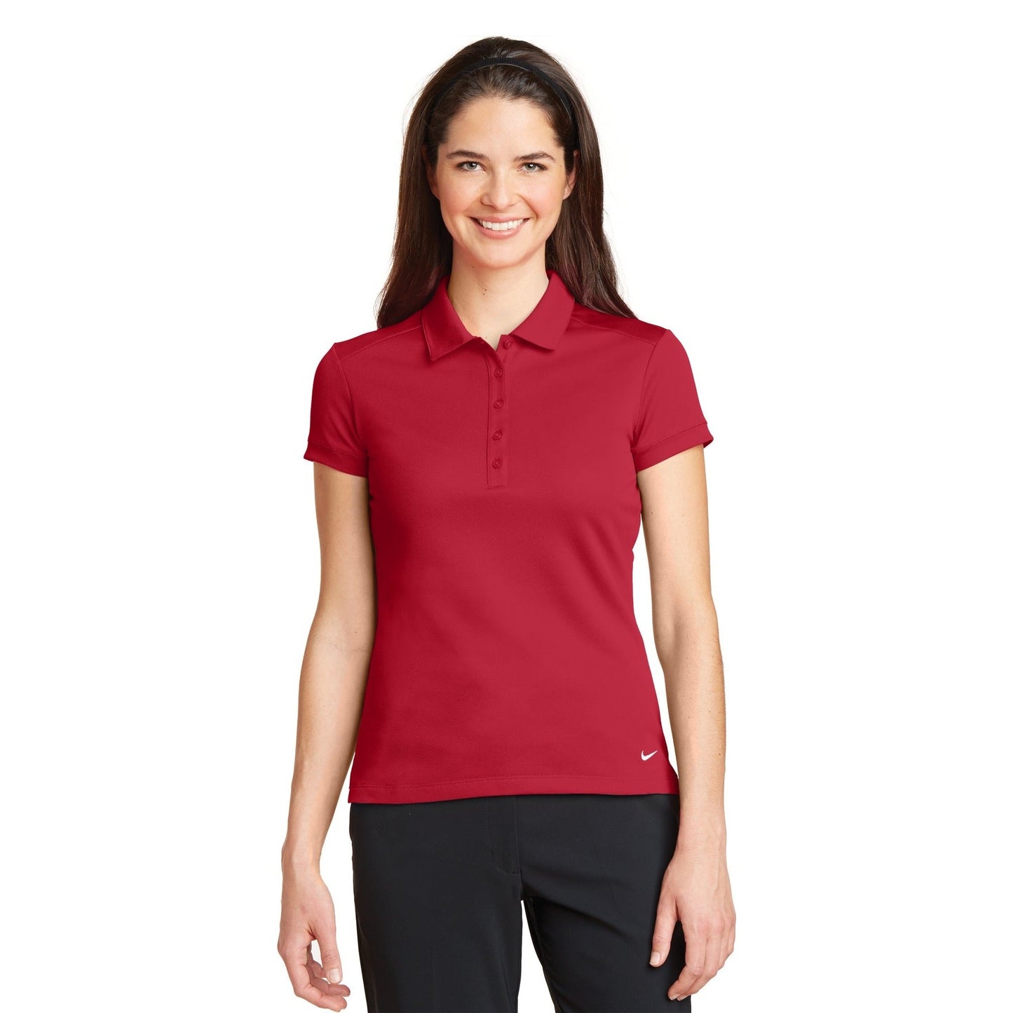 Nike-Nike Women's Dri-FIT Solid Icon Pique Modern Fit Polo. 746100-MedTech-4