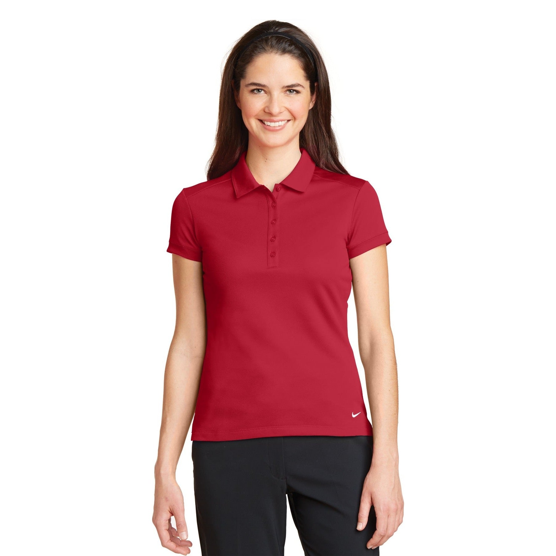 Nike-Nike Women's Dri-FIT Solid Icon Pique Modern Fit Polo. 746100-MedTech-4
