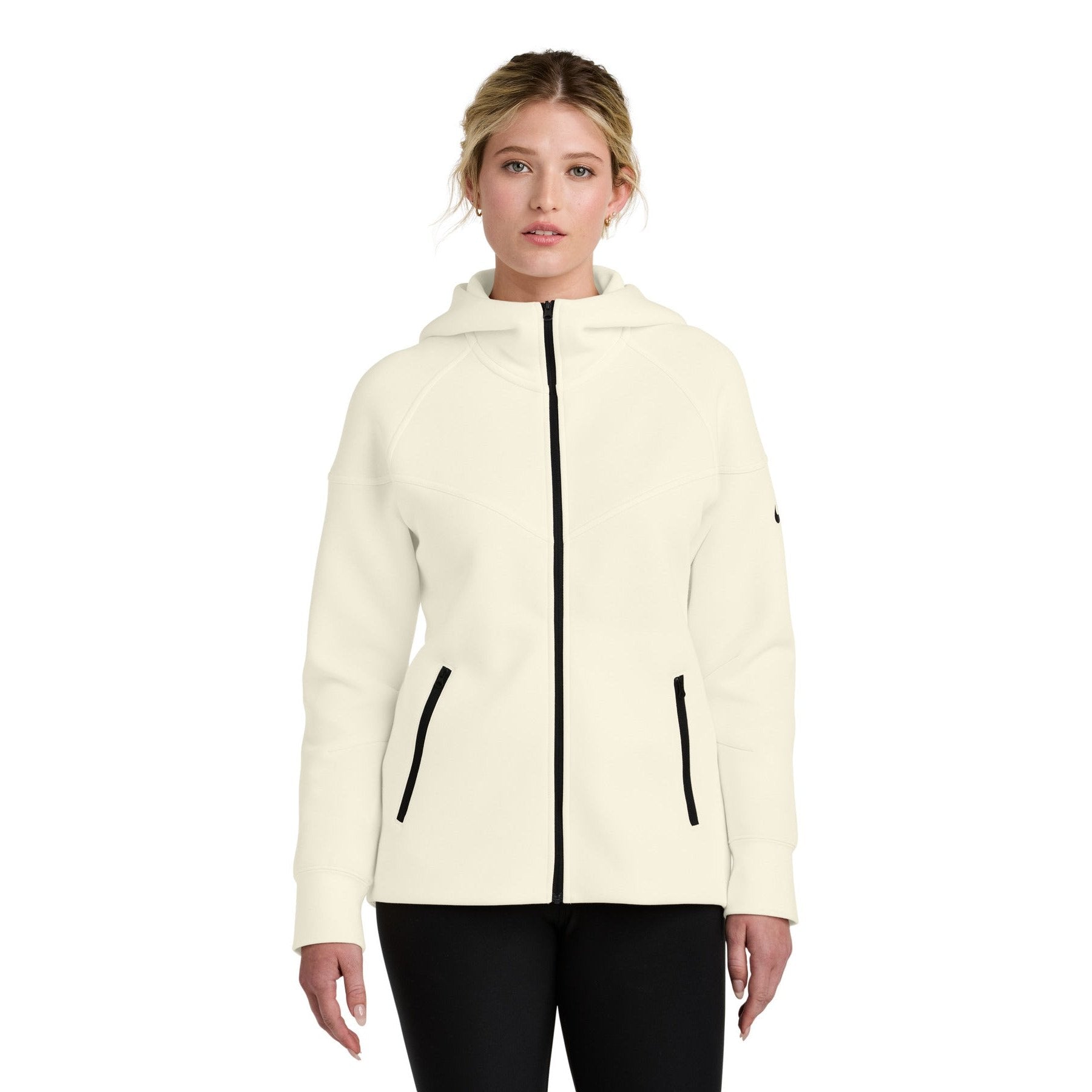 Nike-Nike Women's Tech Fleece Full-Zip Hoodie NKFQ4798-MedTech-4