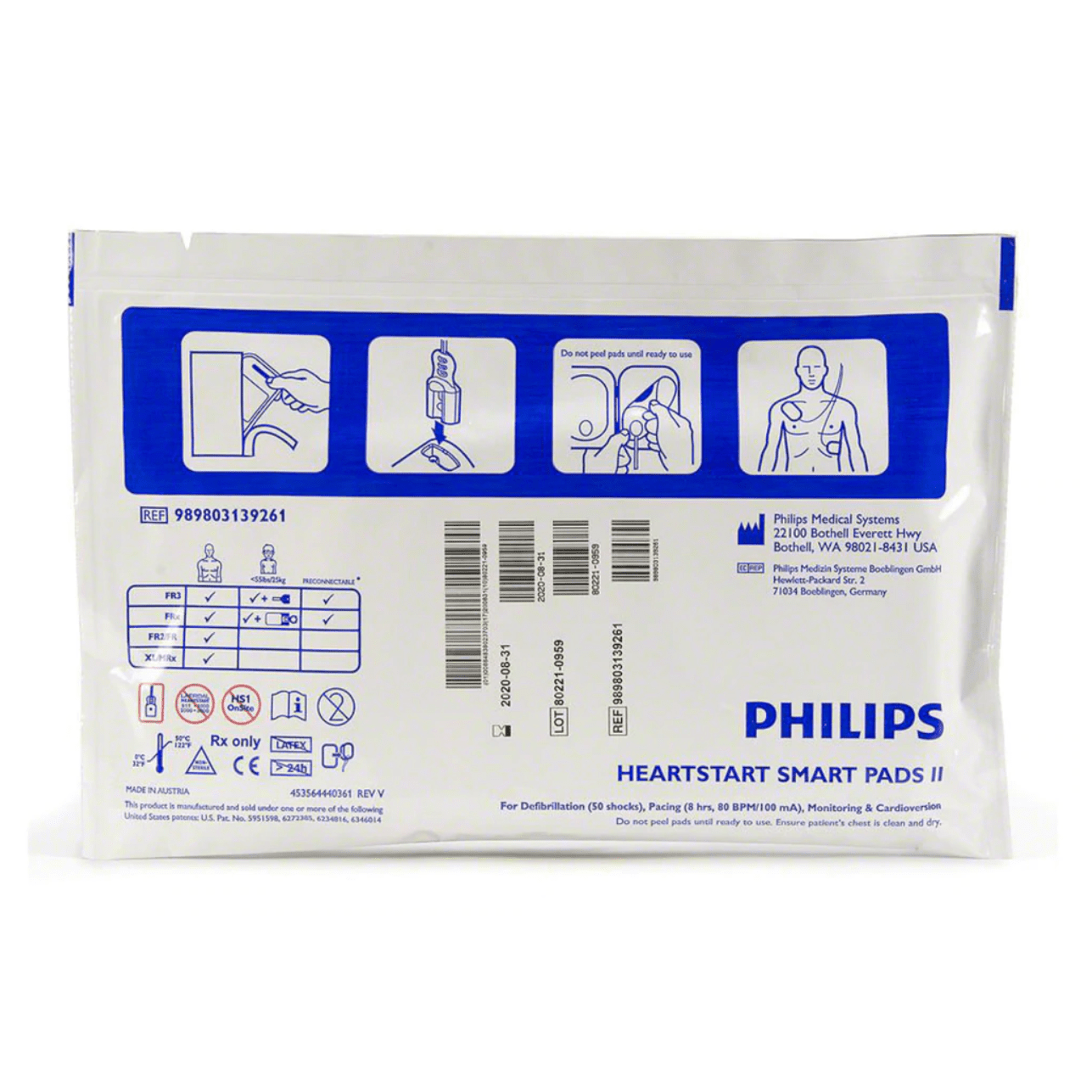 Philips Medical-Philips FRx® SMART Pads™ II Defibrillation Electrode Pads pair-MedTech-3