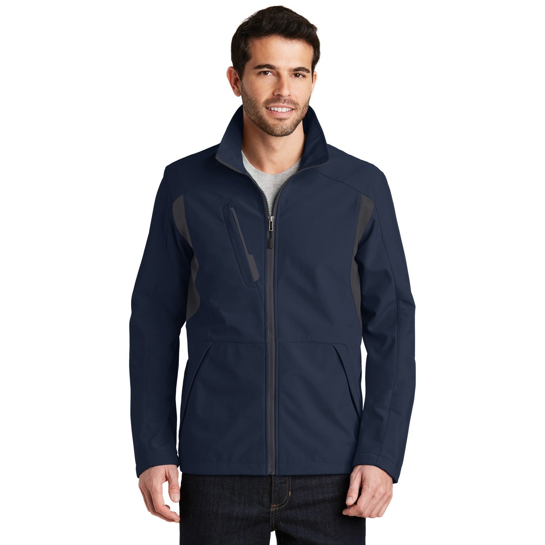 Port Authority-Port Authority® Back-Block Soft Shell Jacket. J336-MedTech-3