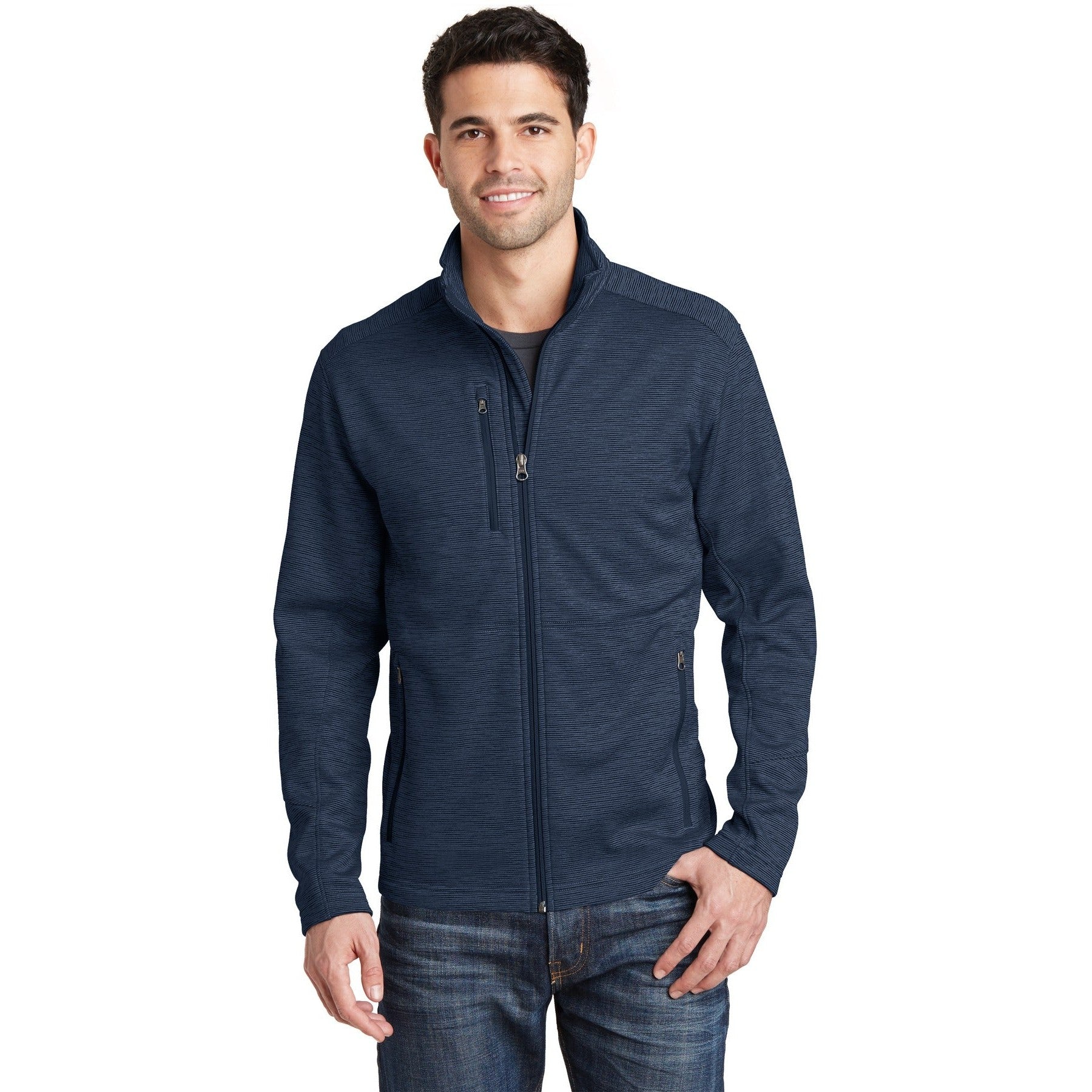 Port Authority-Port Authority® Digi Stripe Fleece Jacket. F231-MedTech-3