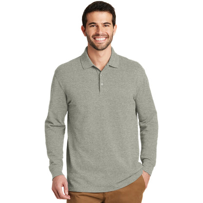 Port Authority-Port Authority® EZCotton® Long Sleeve Polo. K8000LS-MedTech-3
