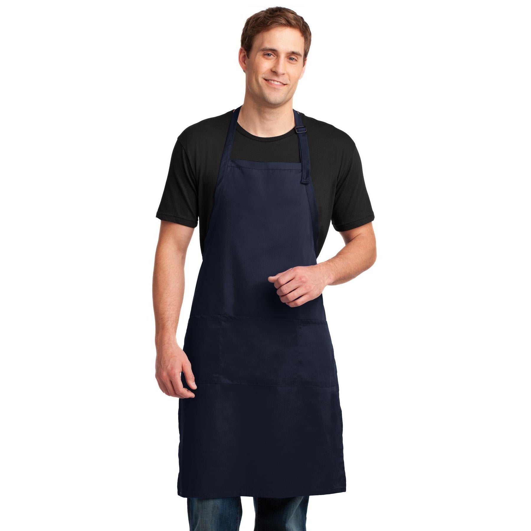 Port Authority-Port Authority® Easy Care Extra Long Bib Apron with Stain Release. A700-MedTech-3