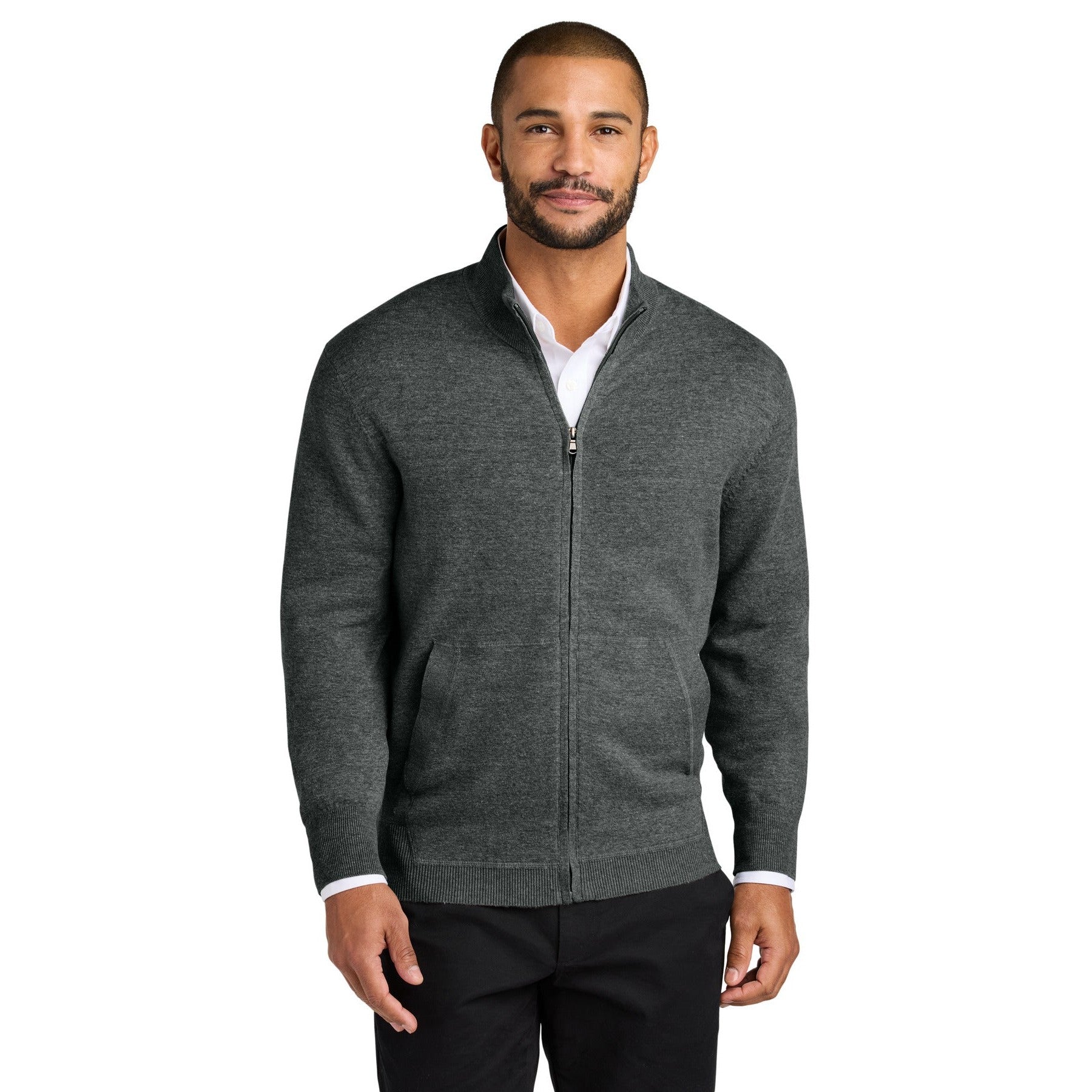 Port Authority-Port Authority® Easy Care Full-Zip Sweater SW2901-MedTech-1