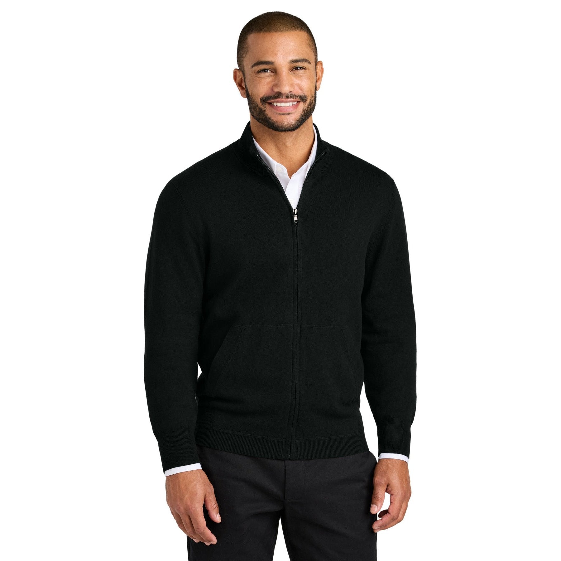 Port Authority-Port Authority® Easy Care Full-Zip Sweater SW2901-MedTech-2