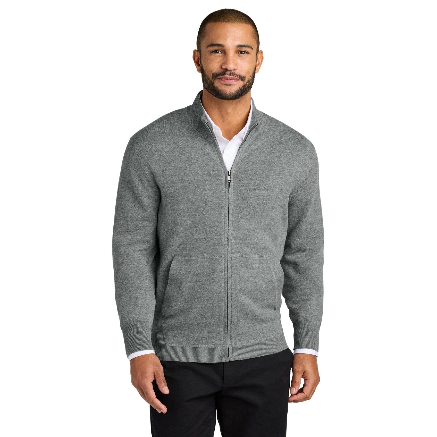 Port Authority-Port Authority® Easy Care Full-Zip Sweater SW2901-MedTech-3