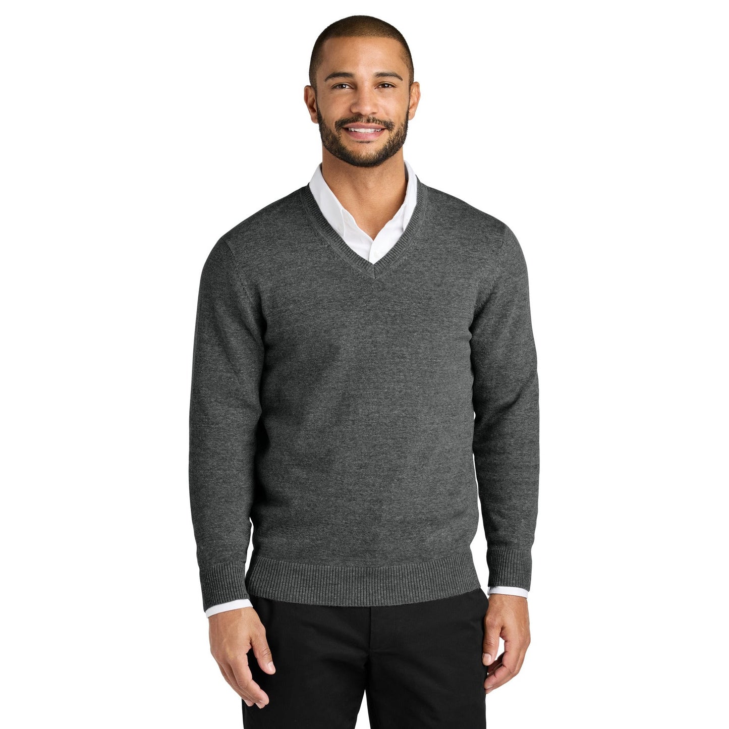 Port Authority-Port Authority® Easy Care V-Neck Sweater SW2850-MedTech-1