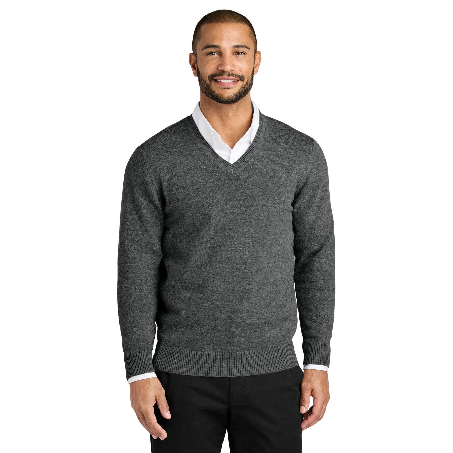 Port Authority-Port Authority® Easy Care V-Neck Sweater SW2850-MedTech-1