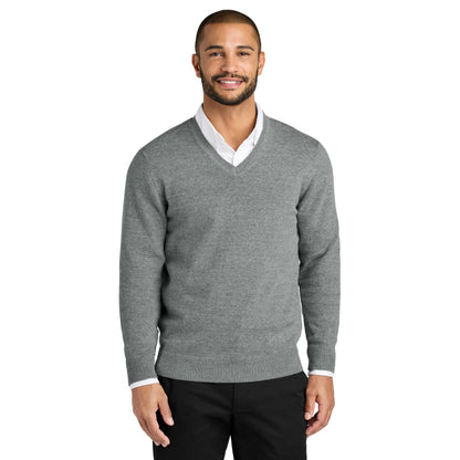Port Authority-Port Authority® Easy Care V-Neck Sweater SW2850-MedTech-3