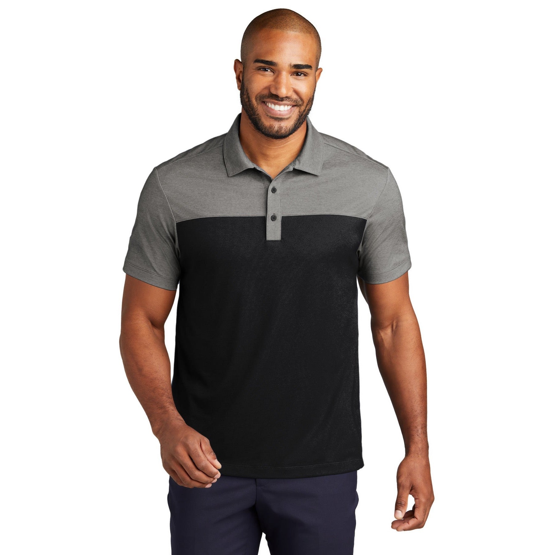 Port Authority-Port Authority® Fine Pique Blend Blocked Polo K831-MedTech-2