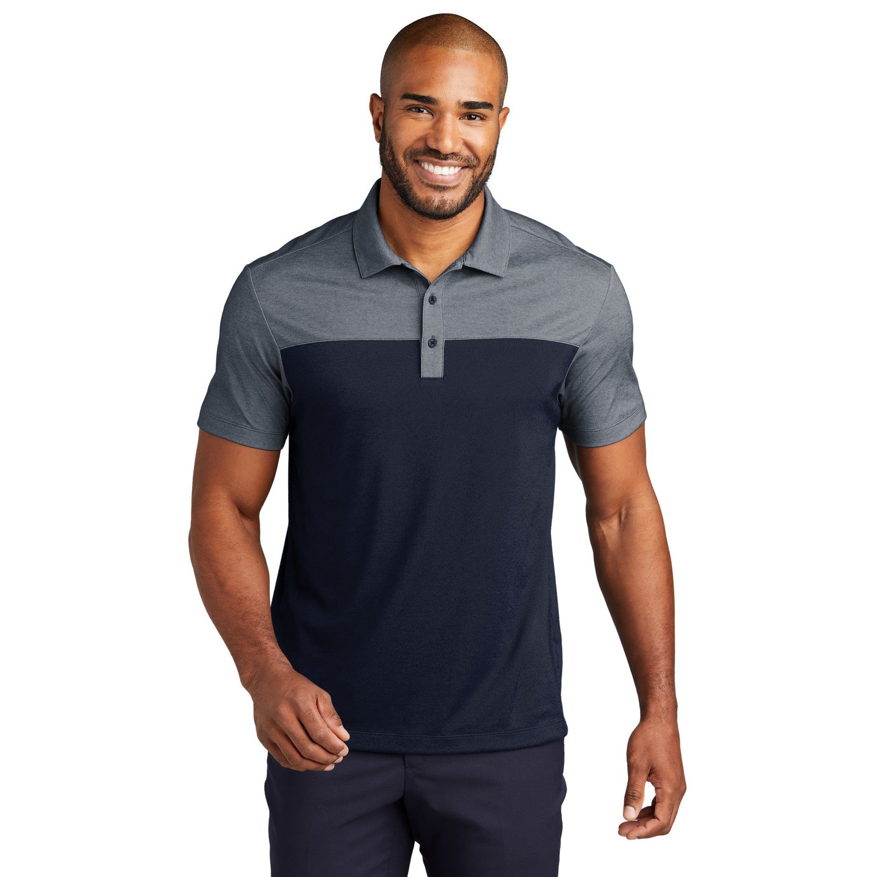 Port Authority-Port Authority® Fine Pique Blend Blocked Polo K831-MedTech-3