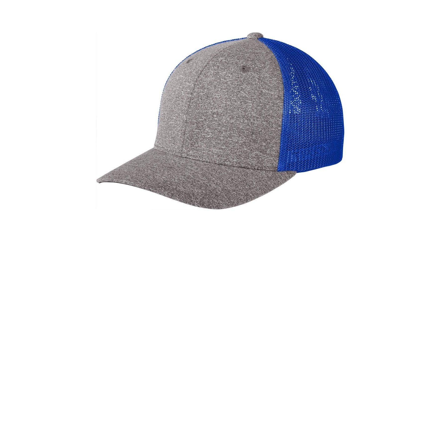 Port Authority-Port Authority ® Flexfit ® Melange Mesh Back Trucker Cap C302-MedTech-4