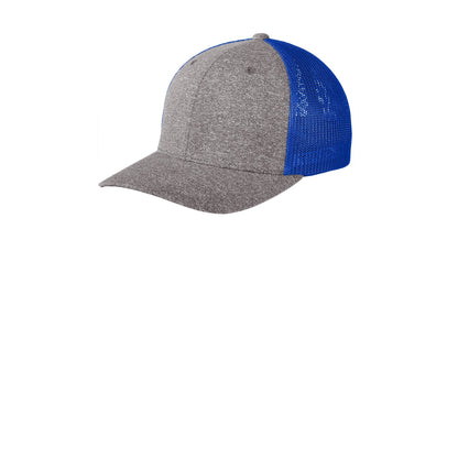 Port Authority-Port Authority ® Flexfit ® Melange Mesh Back Trucker Cap C302-MedTech-4