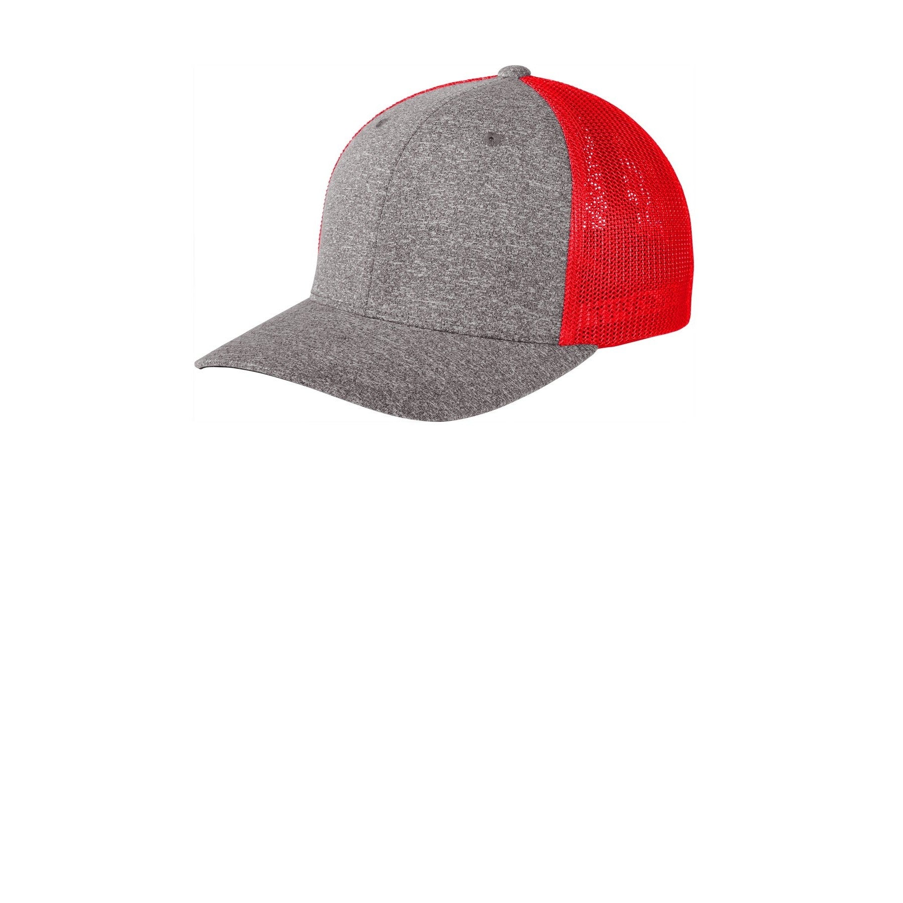 Port Authority-Port Authority ® Flexfit ® Melange Mesh Back Trucker Cap C302-MedTech-3