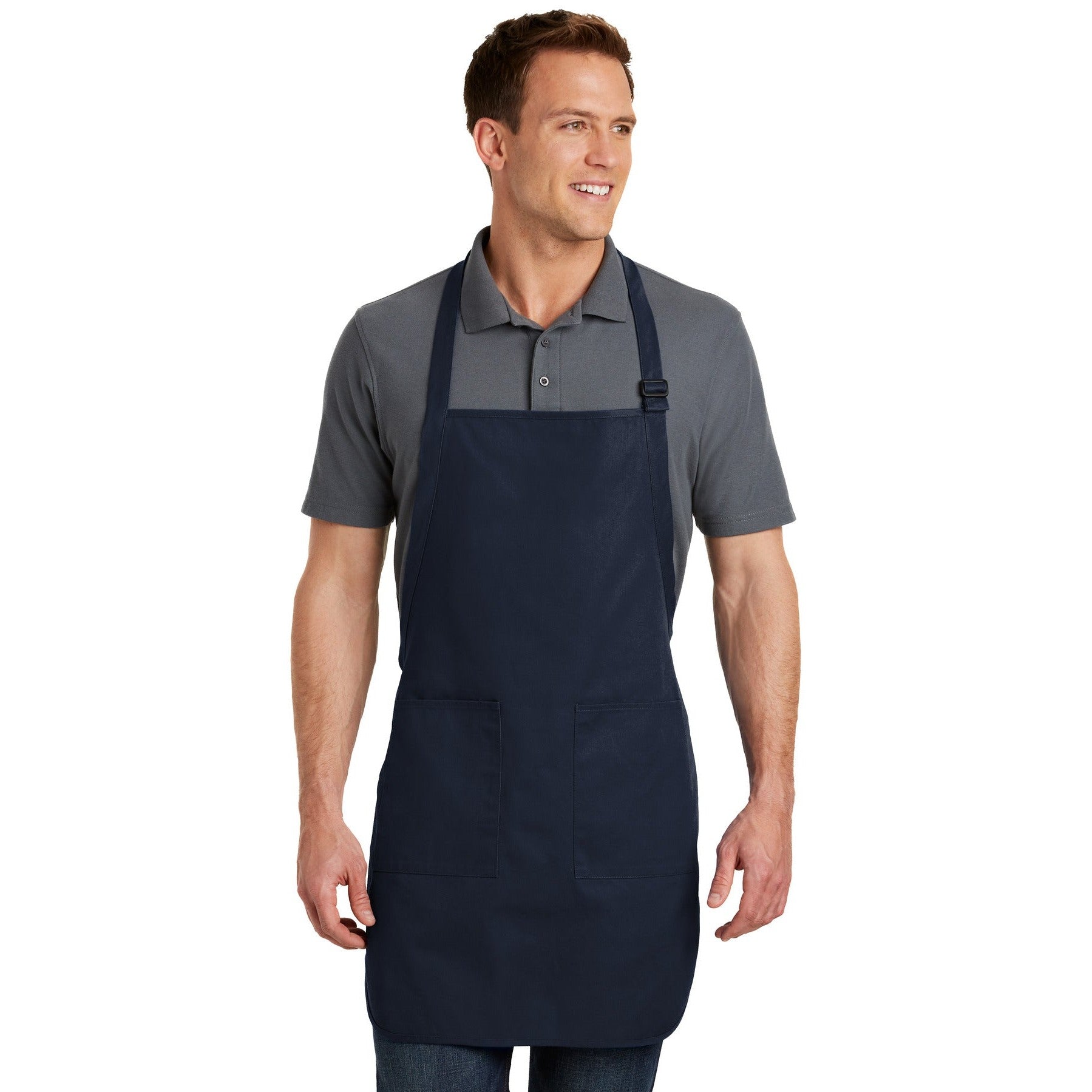 Port Authority-Port Authority® Full-Length Apron with Pockets. A500-MedTech-5