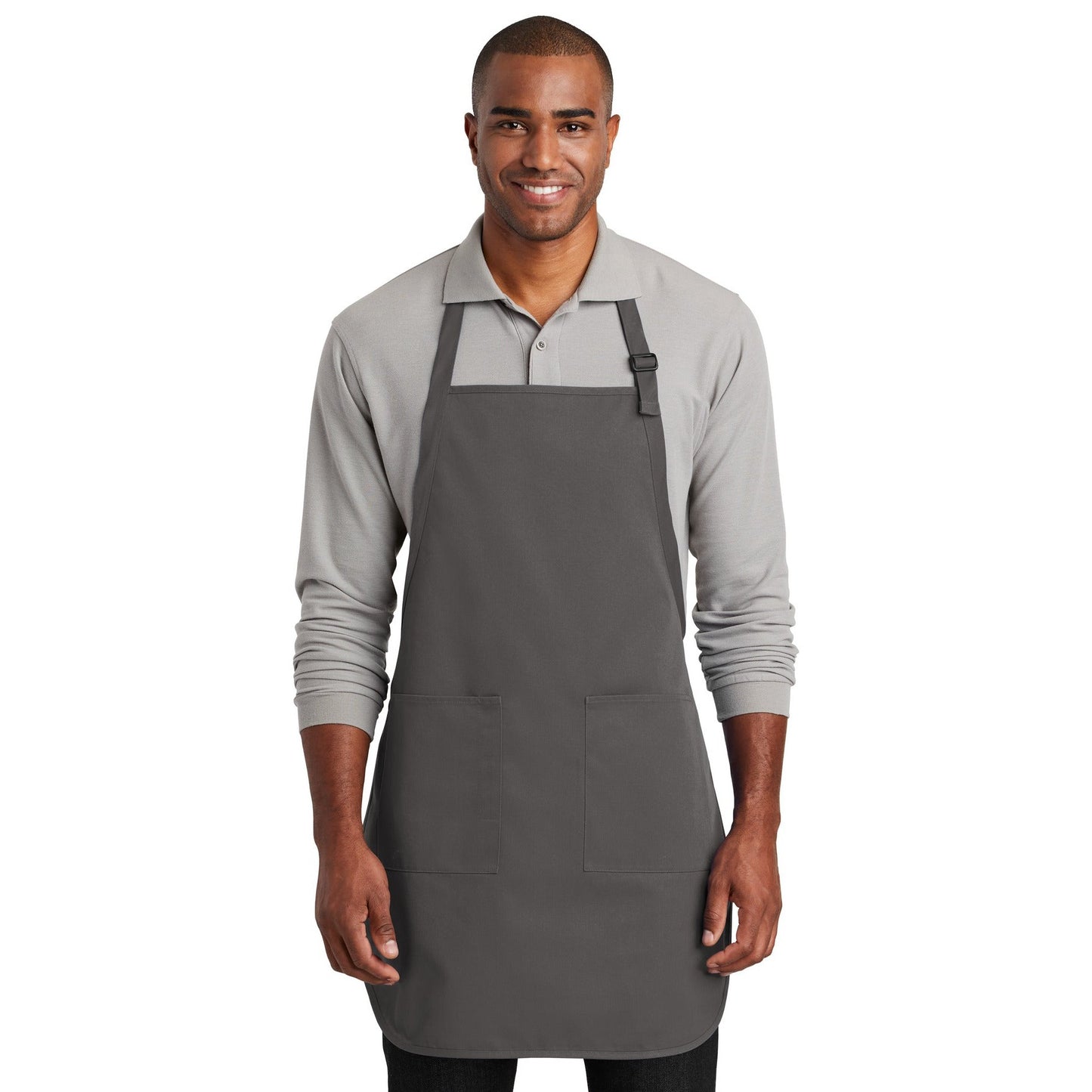 Port Authority-Port Authority ® Full-Length Two-Pocket Bib Apron. A600-MedTech-2