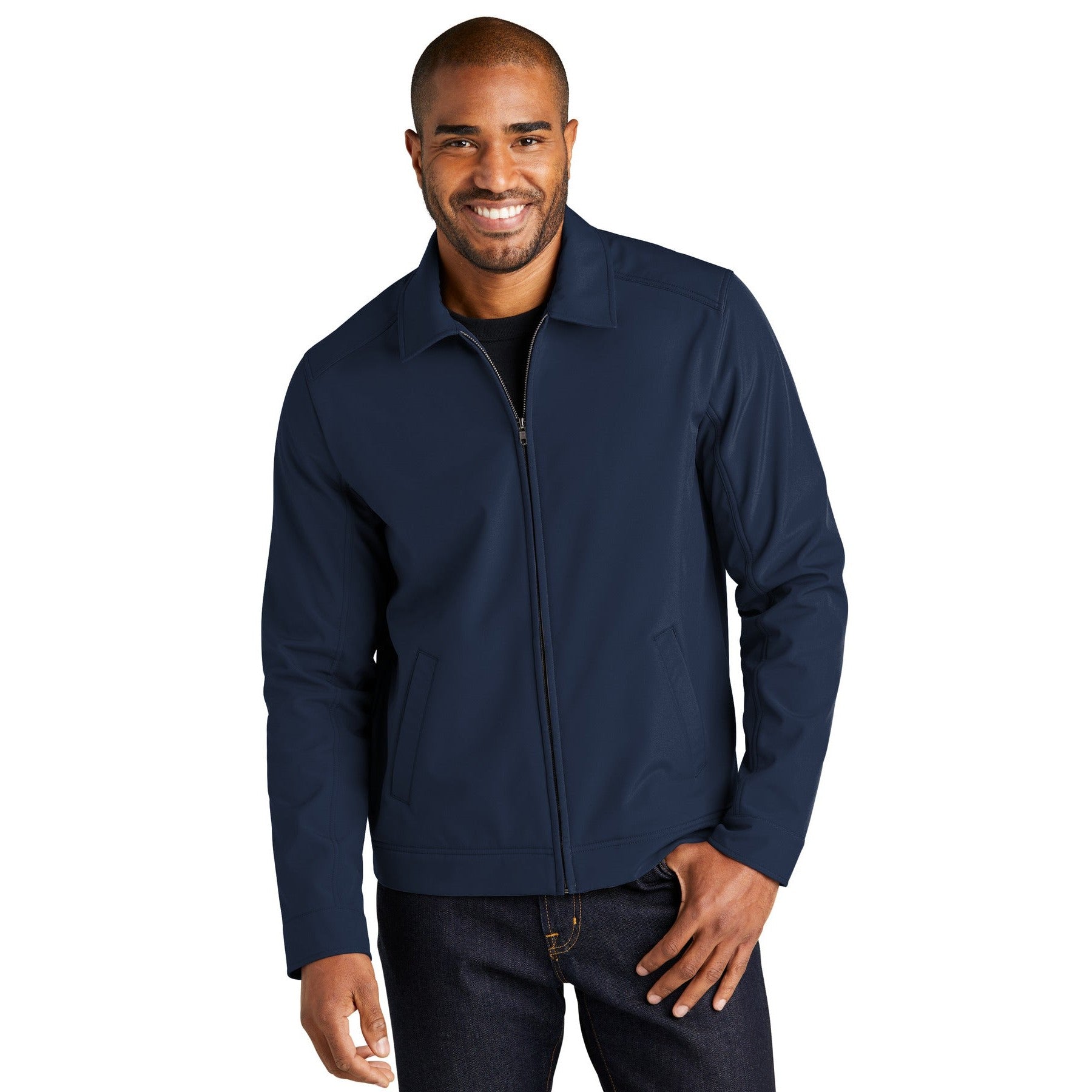 Port Authority-Port Authority® Mechanic Soft Shell Jacket J417-MedTech-3