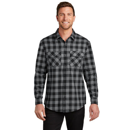 Port Authority-Port Authority® Plaid Flannel Shirt. W668-MedTech-3