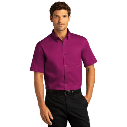 Port Authority-Port Authority® Short Sleeve SuperPro React™ Twill Shirt. W809-MedTech-17